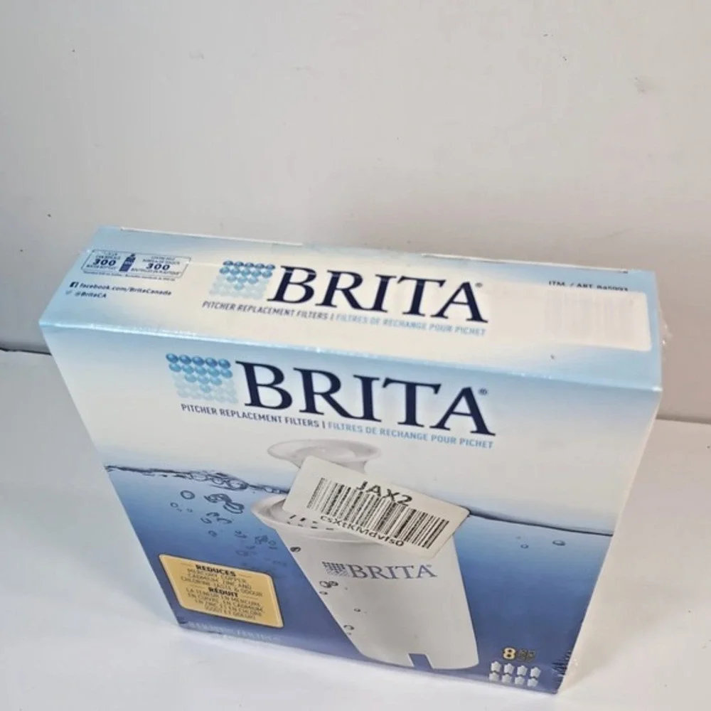 Genuine Brita Water Pitcher Standard Replacement Filters 8‎ Pack Box NEW SEALED